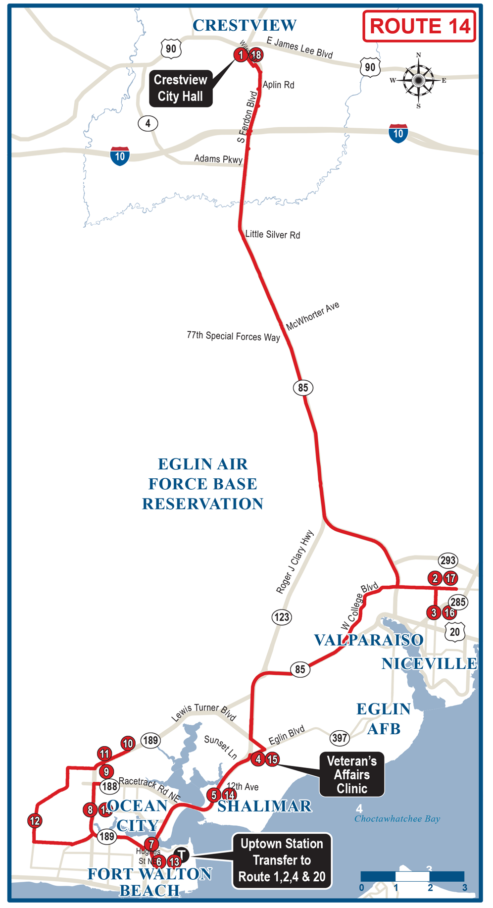 Crestview Bus Route