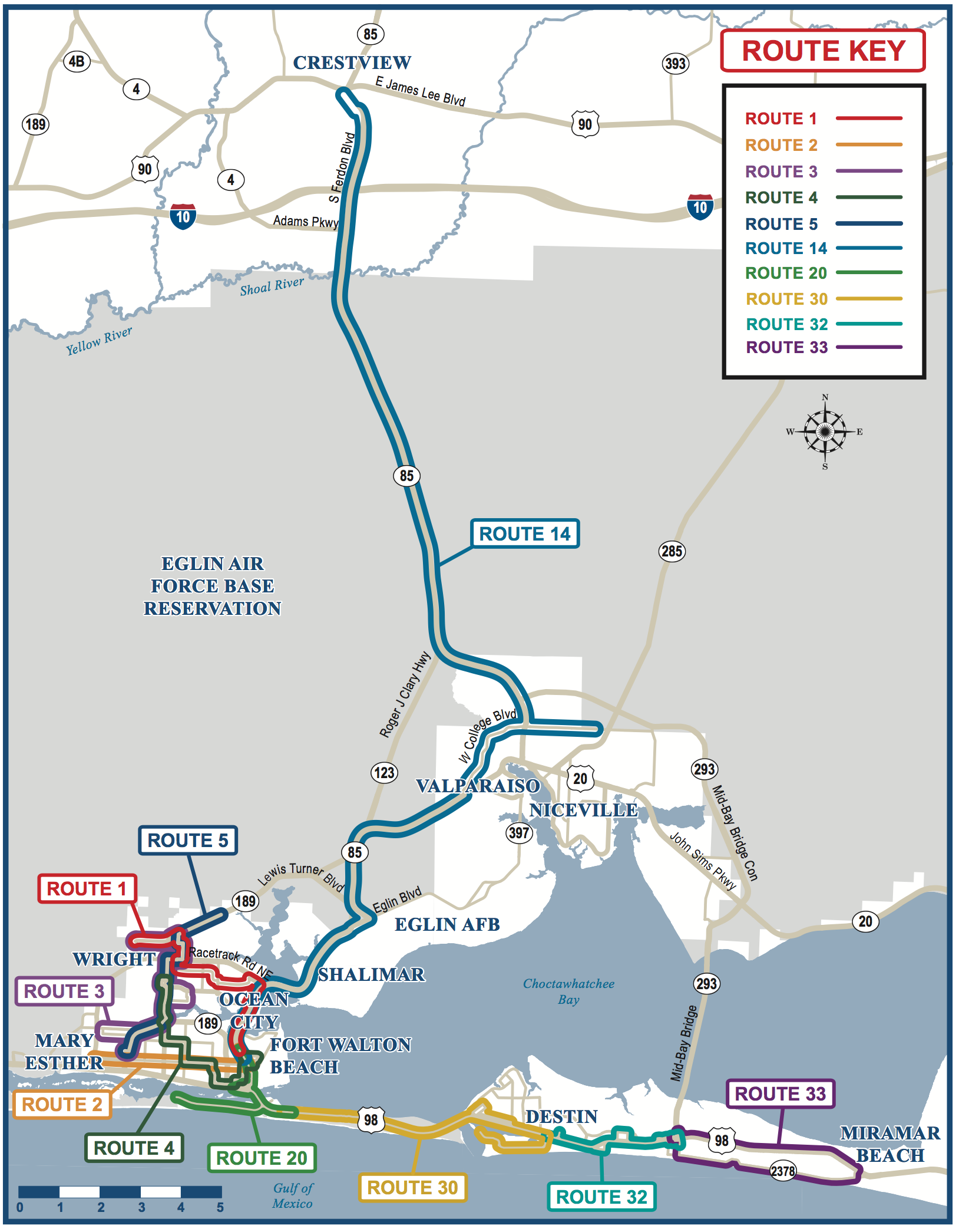 Fort Walton Beach Map System-Map |